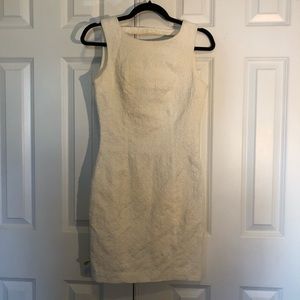 H&M | White Floral Lace Cocktail Dress with Zipper Back Size 8